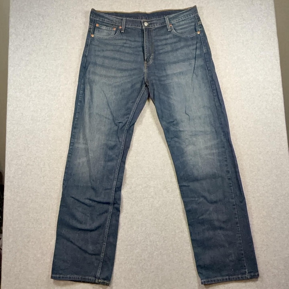Levis 569 Jeans Mens 36x36 Blue Relaxed Straight Stretch Denim Medium Wash Pants